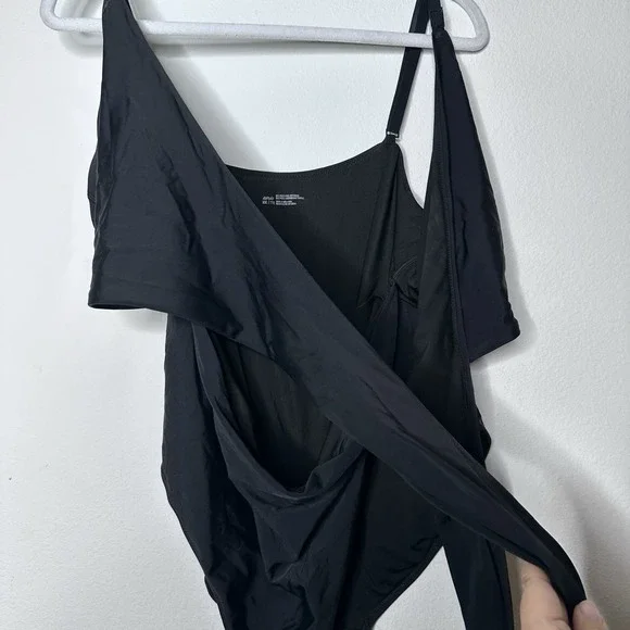 Aerie Wrap One Piece Swimsuit Womens Size XXL Black Vacation Resort Full Coverag - Picture 5 of 6